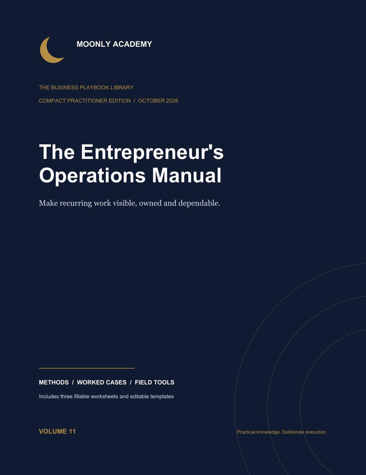The Entrepreneur's Operations Manual