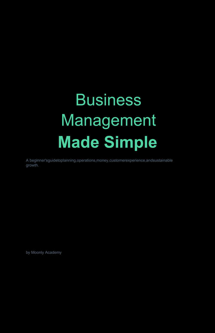 Business Management Made Simple
