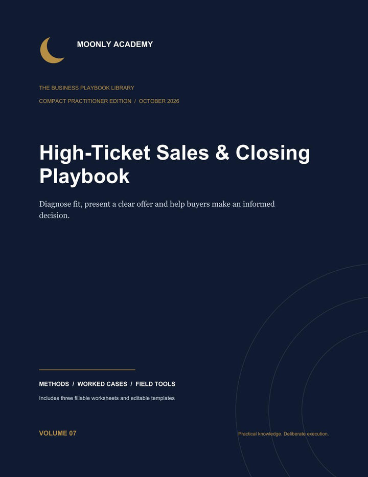 High-Ticket Sales & Closing Playbook